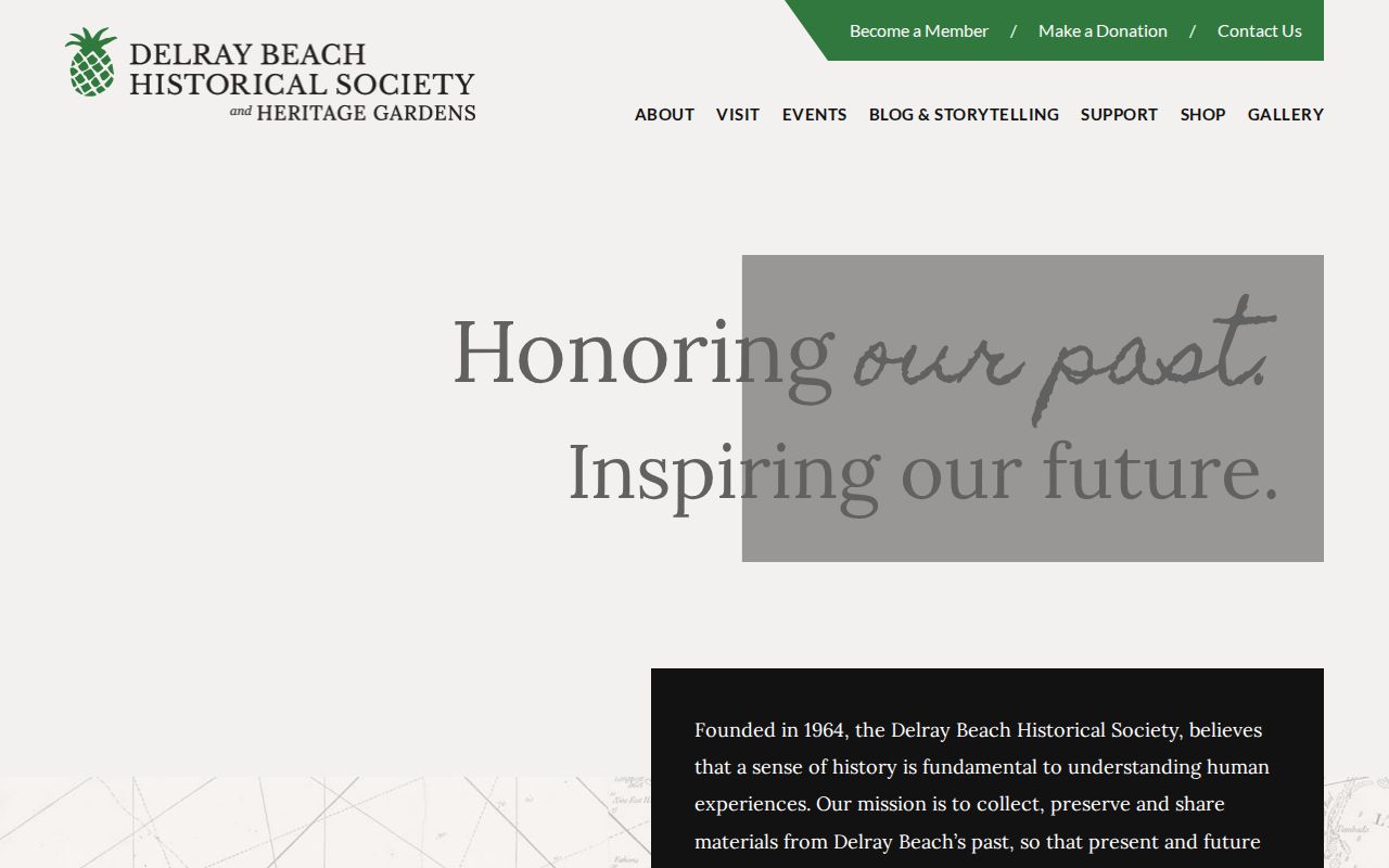 Delray Beach Historical Society City Archive information