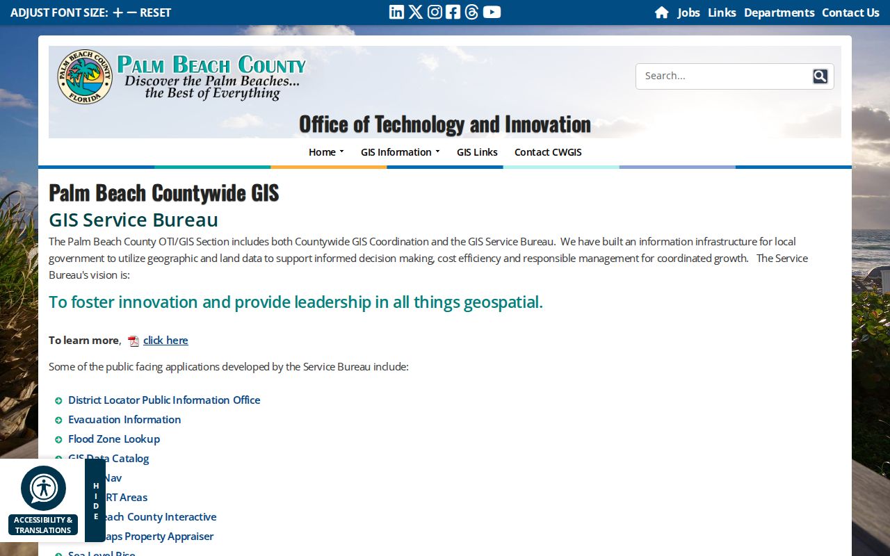 Palm Beach County GIS services for Delray Beach street parcel research